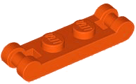 Plate Special 1 x 2 with Handles on Ends in Reddish Orange