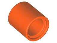 Technic Pin Connector Round 1L [Beam] in Reddish Orange
