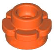 Plant, Flower, Plate Round 1 x 1 with 5 Petals in Reddish Orange