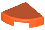 Tile Round 1 x 1 Quarter in Reddish Orange