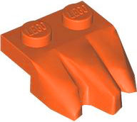 Plate Special 2 x 3 with Rocks in Reddish Orange