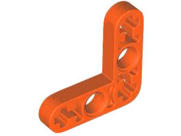 Technic Beam 3 x 3 L-Shape Thin in Reddish Orange