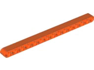 Technic Beam 1 x 15 Thick in Reddish Orange