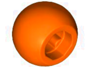 Technic Ball Joint in Reddish Orange