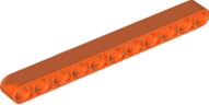 Technic Beam 1 x 11 Thick in Reddish Orange