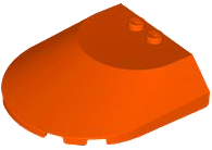 Windscreen 6 x 6 x 1 1/3 in Reddish Orange