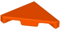 Tile 45° Cut 2 x 2 (Triangle) in Reddish Orange