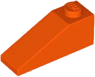 Brick Sloped 33° 3 x 1 in Reddish Orange