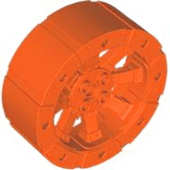 Wheel Wagon Viking with 12 Holes [7 Studs Diameter] in Reddish Orange
