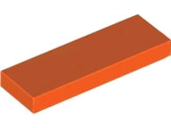 Tile 1 x 3 in Reddish Orange