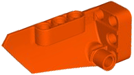 Technic Panel Fairing # 4 Small Smooth Long, Side B in Reddish Orange