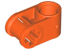 Technic Axle and Pin Connector Perpendicular in Reddish Orange