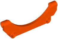Technic Panel Car Mudguard Arched 9 x 1 x 3 in Reddish Orange