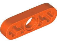 Technic Beam 1 x 3 Thin in Reddish Orange