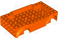 Vehicle Base 6 x 12 in Reddish Orange