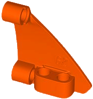 Technic Panel Triangle 5 x 4 Right in Reddish Orange