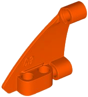 Technic Panel Triangle 5 x 4 Left in Reddish Orange