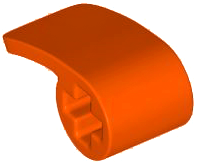 Technic Panel Fairing 2 x 1 x 1 in Reddish Orange