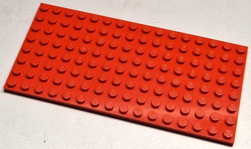 Plate 8 x 16 in Reddish Orange