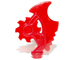 Weapon Axe Blade, Complex (Ninjago) [Techno-Blade] in Trans-Red