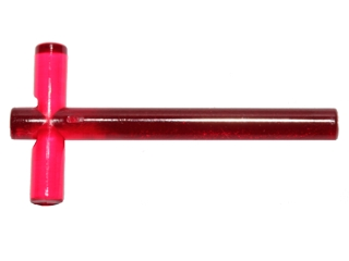Lightsaber Blade with Cross in Trans-Red
