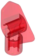 Technic Panel Fairing #7 3L Very Small Smooth, Side A in Trans-Red