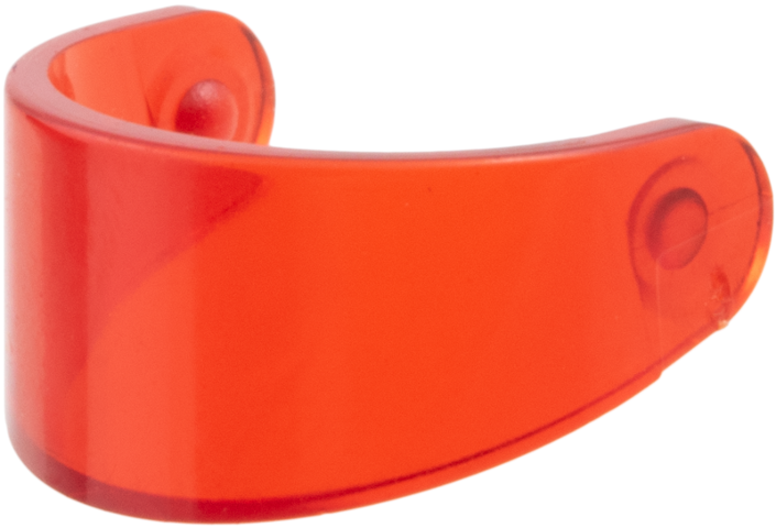 Headwear Accessory Visor For Standard Helmet in Trans-Red
