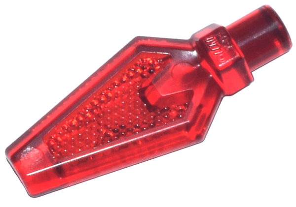 Weapon Pike / Spear Tip with Bar in Trans-Red