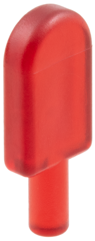Food Popsicle / Lollipop in Trans-Red