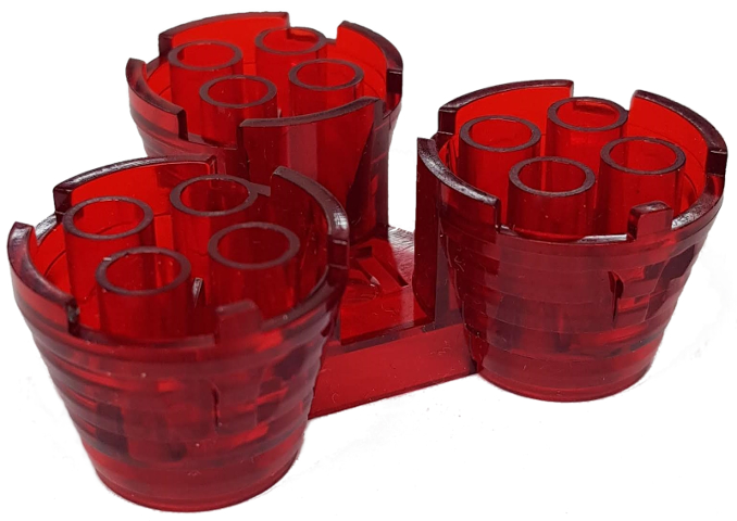 Light and Sound Rocket Engine, Nozzles in Trans-Red