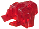 Large Figure Head Connector Block Eye/Brain Stalk in Trans-Red