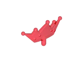 Headwear Accessory Crown / Tiara in Trans-Red