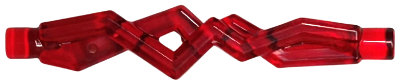Wave / Power Burst / Flame / Magic Spell Effect, Splash Round with Bar in Trans-Red