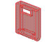 Box 2 x 2 x 2 Door with Slot in Trans-Red