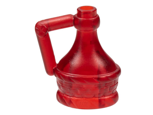Equipment Flask with Handle in Trans-Red