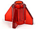 Brick Round 1 x 1 with Fins, Open Stud in Trans-Red