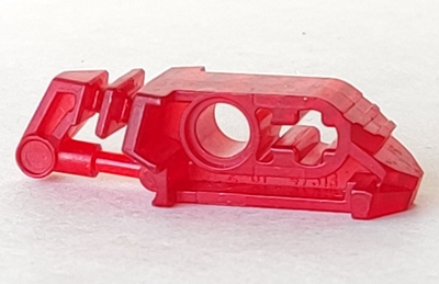 Large Figure Head Connector Block Eye/Brain Stalk (Toa Metru) in Trans-Red
