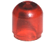 Brick Round 1 x 1 x 2/3 Light Bulb Cover in Trans-Red