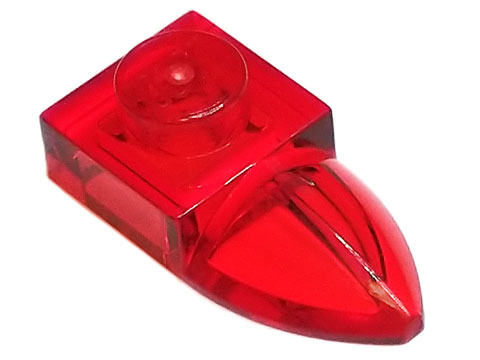 Plate Special 1 x 1 with Tooth in Trans-Red