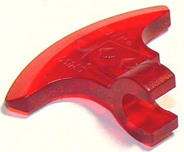 Weapon Axe Head, Clip-on (Viking) [Thick Clip] in Trans-Red