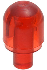 Light Cover 1 x 1 Round with Internal Bar / Bionicle Barraki Eye in Trans-Red