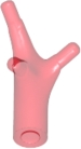 Bar 1L / Stem with 3 Sprouts/Prongs in Trans-Red