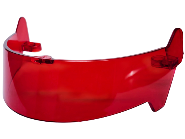 Visor 13 x 9 x 4 in Trans-Red