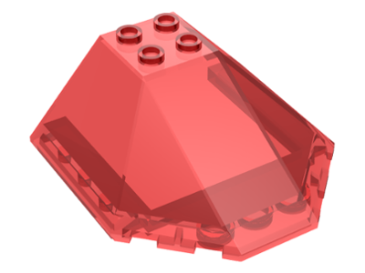 Windscreen 6 x 6 x 2 Canopy in Trans-Red