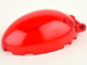Windscreen 6 x 4 x 2 1/3 Bubble Canopy with Handle in Trans-Red