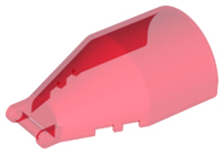 Windscreen 7 x 4 x 2 Round with Handle in Trans-Red
