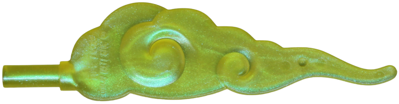 Cloud / Dust with Bar in Satin Trans-Yellow