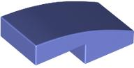 Brick Curved 2 x 1 No Studs [1/2 Bow] in Blue Violet