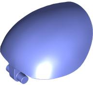 Large Figure Shoulder Cover, Armor, Round, Smooth with Bar in Blue Violet