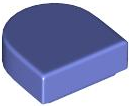 Tile Round 1 x 1 Half Circle in Blue Violet